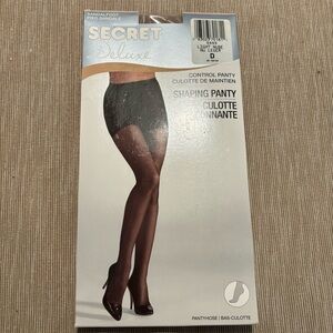 SECRET Sz D Shaping Panty Light Nude #5855 NEW  IN BOX Pantyhose